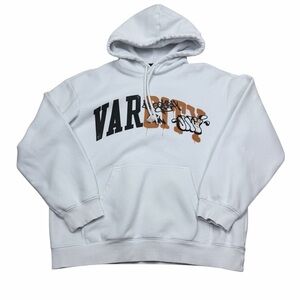 H&M White and Black Graphic Hoodie